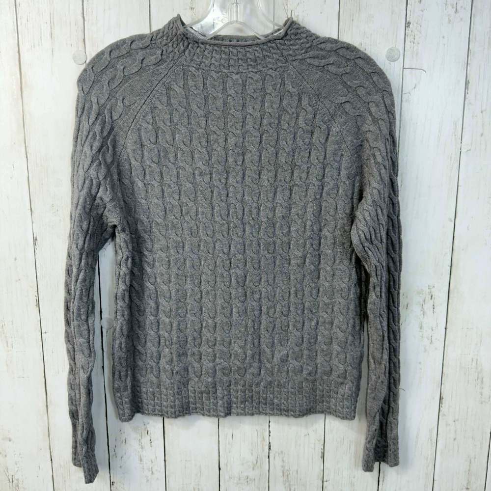 Primark Cares Women's‎ Cable Knit Raglan Sweater Gray Soft Pullover Size L